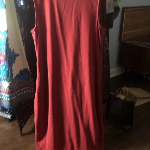 ADY P wine red layered modal cotton maxi dress 💞 - Picture 2 of 6